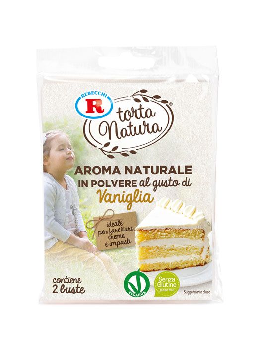 Aroma naturale al gusto vaniglia torta natura rebecchi