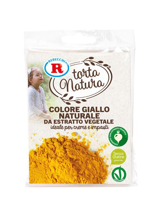 Colore giallo naturale torta natura rebecchi