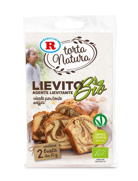 Lievito Bio a base di succo d'uva torta natura rebecchi